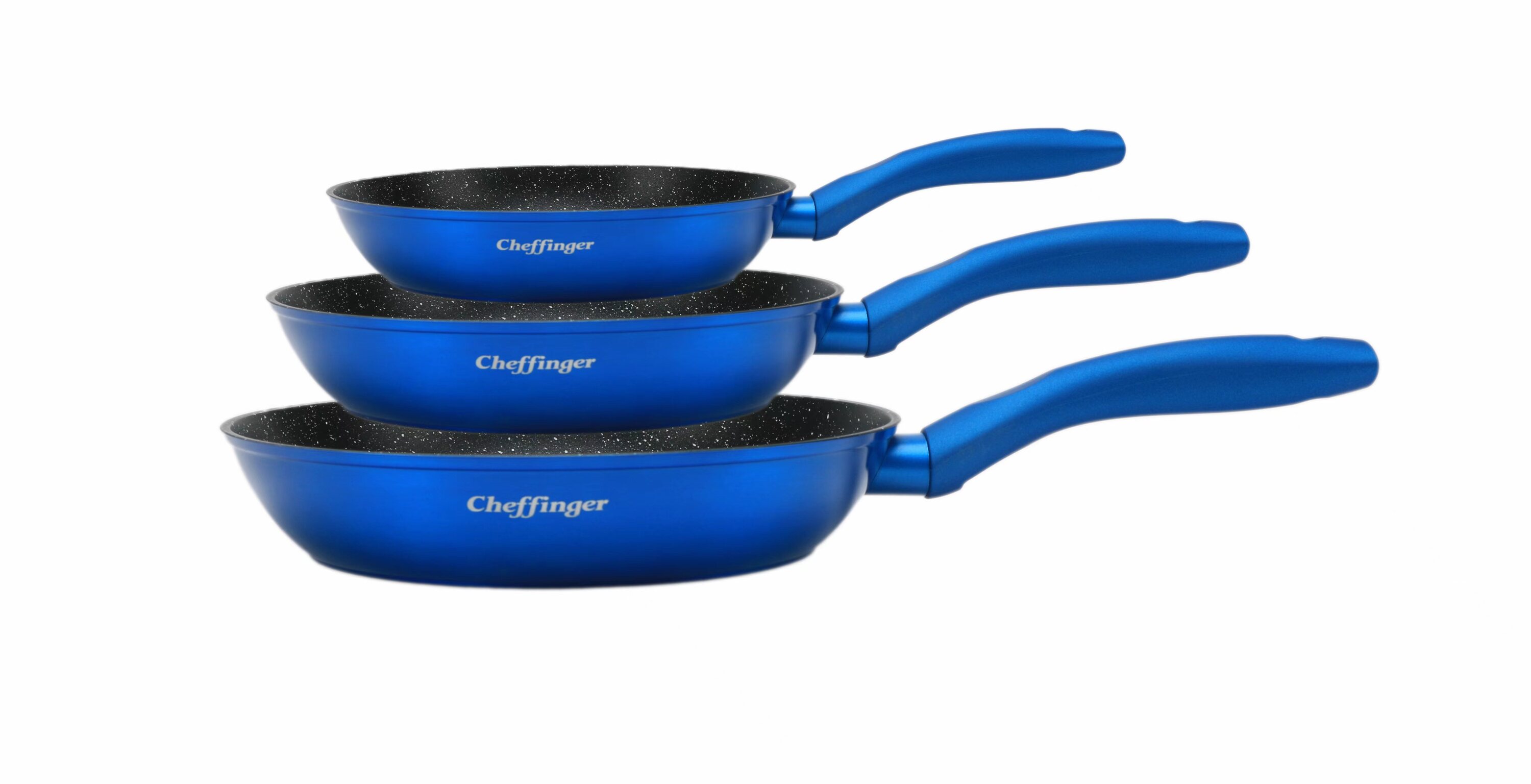 3tlg Pfannenset Induktion Bratpfanne ø20-24-28cm