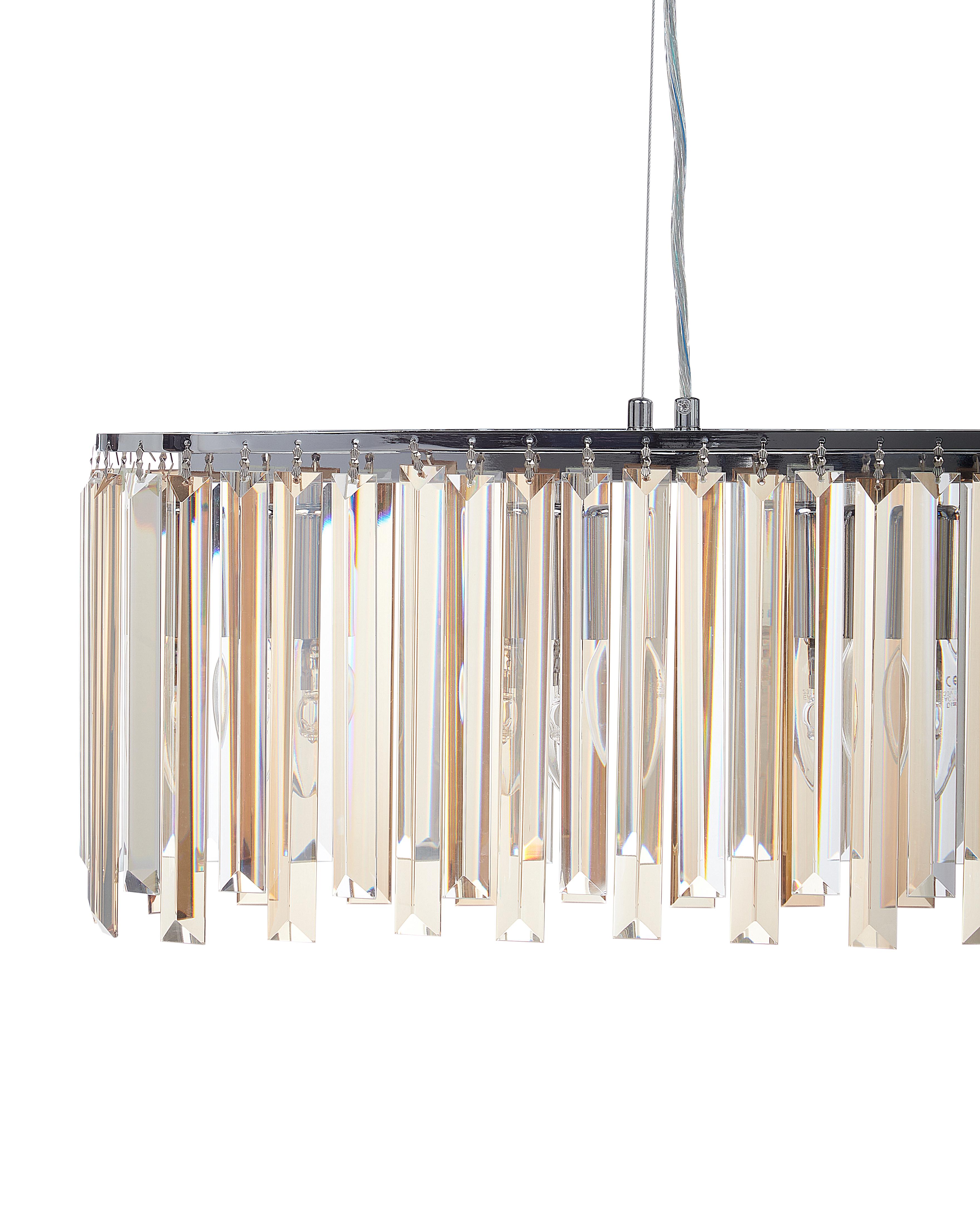 Kroonluchter MANDEO Glas Zilver