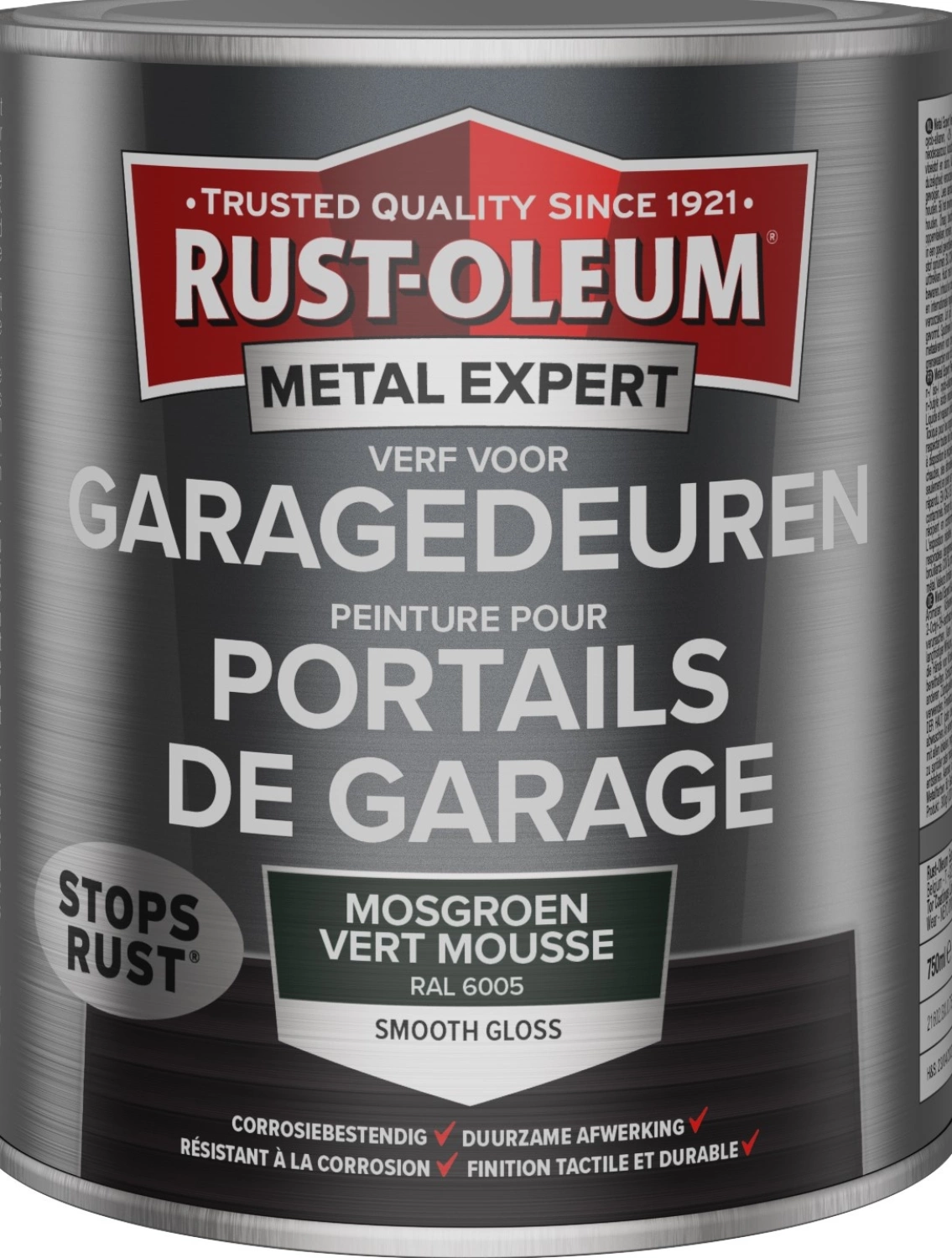 Rust-Oleum Verf voor Garagedeuren - RAL 6005 mosgroen - 0,75L