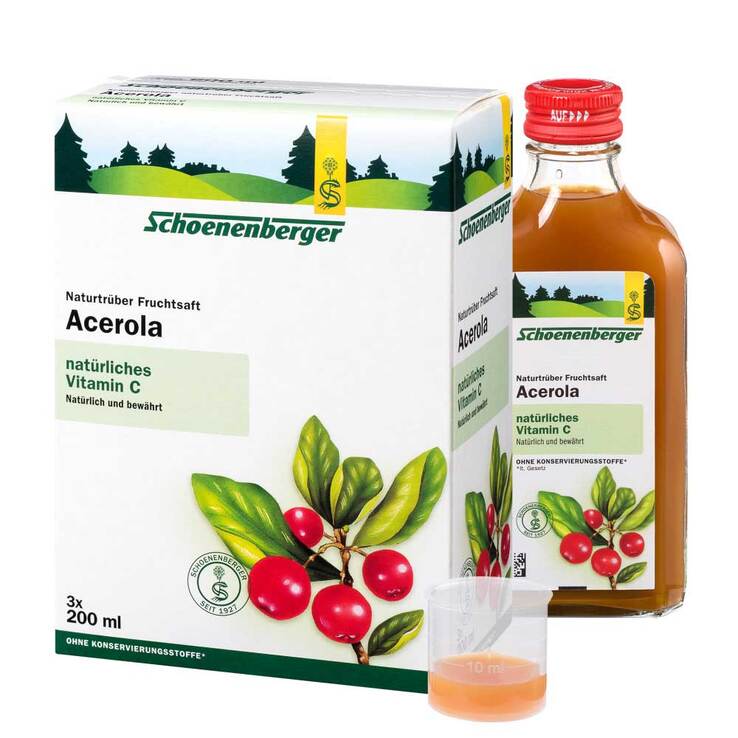 Acerola Saft Schoenenberger, 3X200 ml