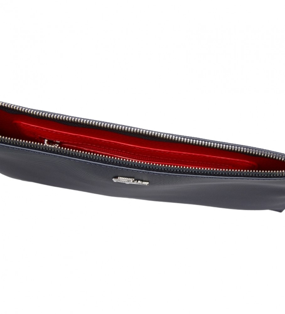 Clutch Lacoste Anna azul marinho - 28x20x2cm -