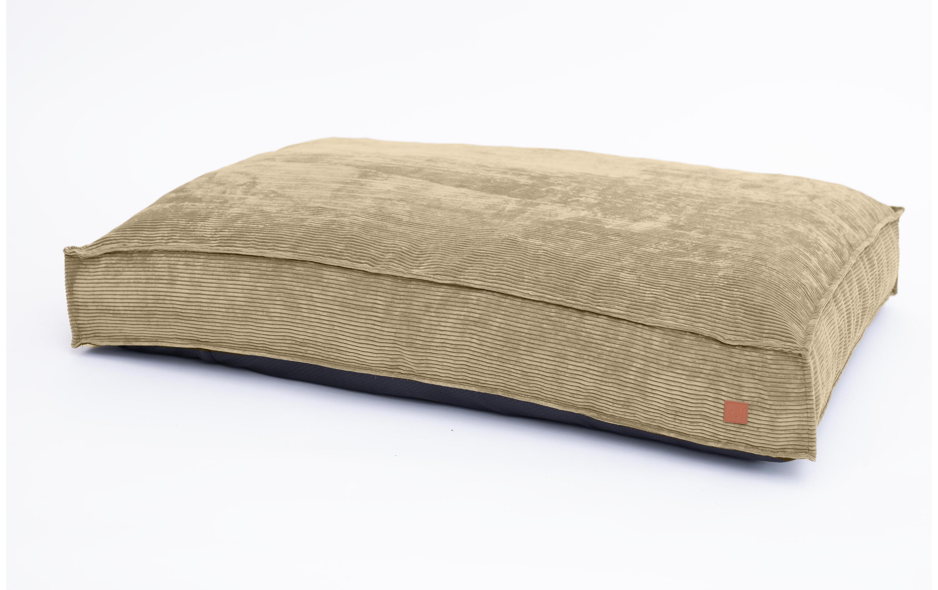Hunde-Kissen Cordi Khaki M<br>Bequemer Liegeplatz mit Schaumstofflocken Füllung
