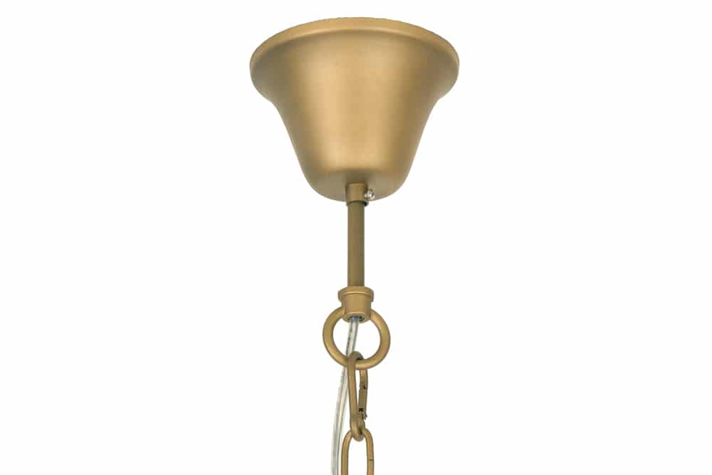 Elegante Hängeleuchte SUNLIGHT 50cm matt gold Hängelampe