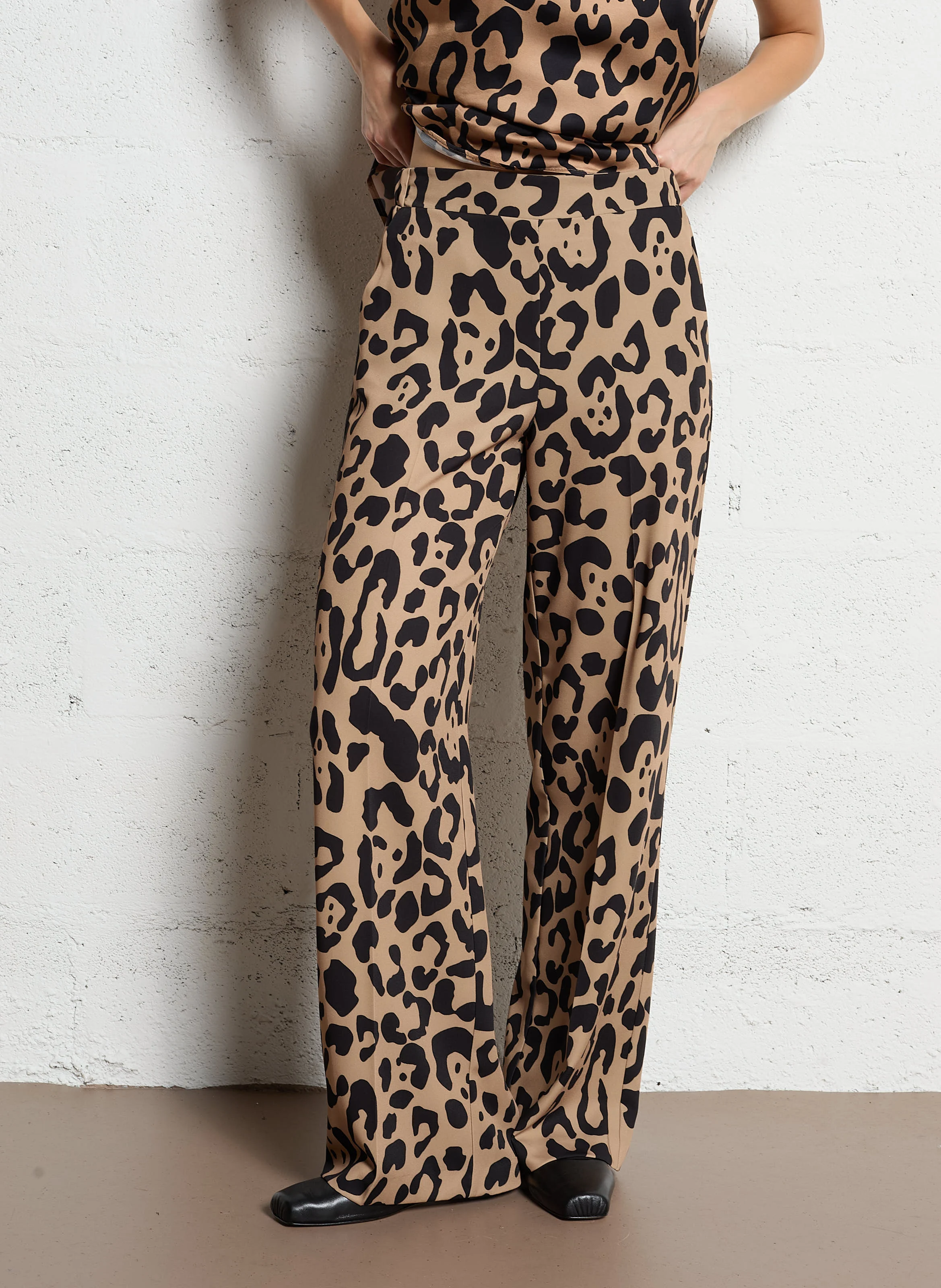 Pantalon large imprimé | Multicolore