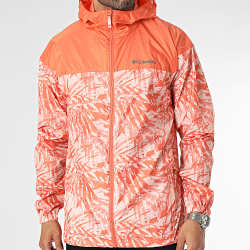 Coupe-vent Zippé Capuche Flash Challenger Orange