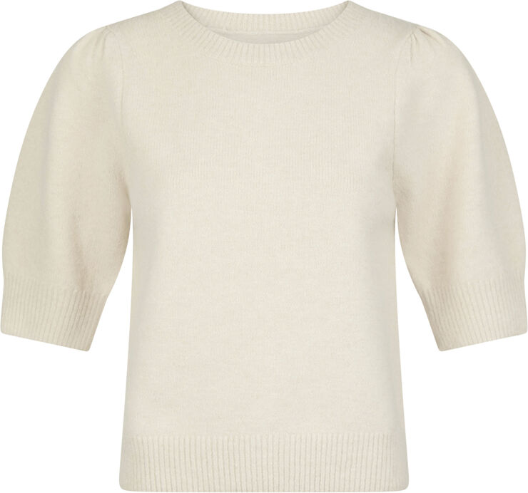 Neo Noir Martha Bow Knit Tee Ivory