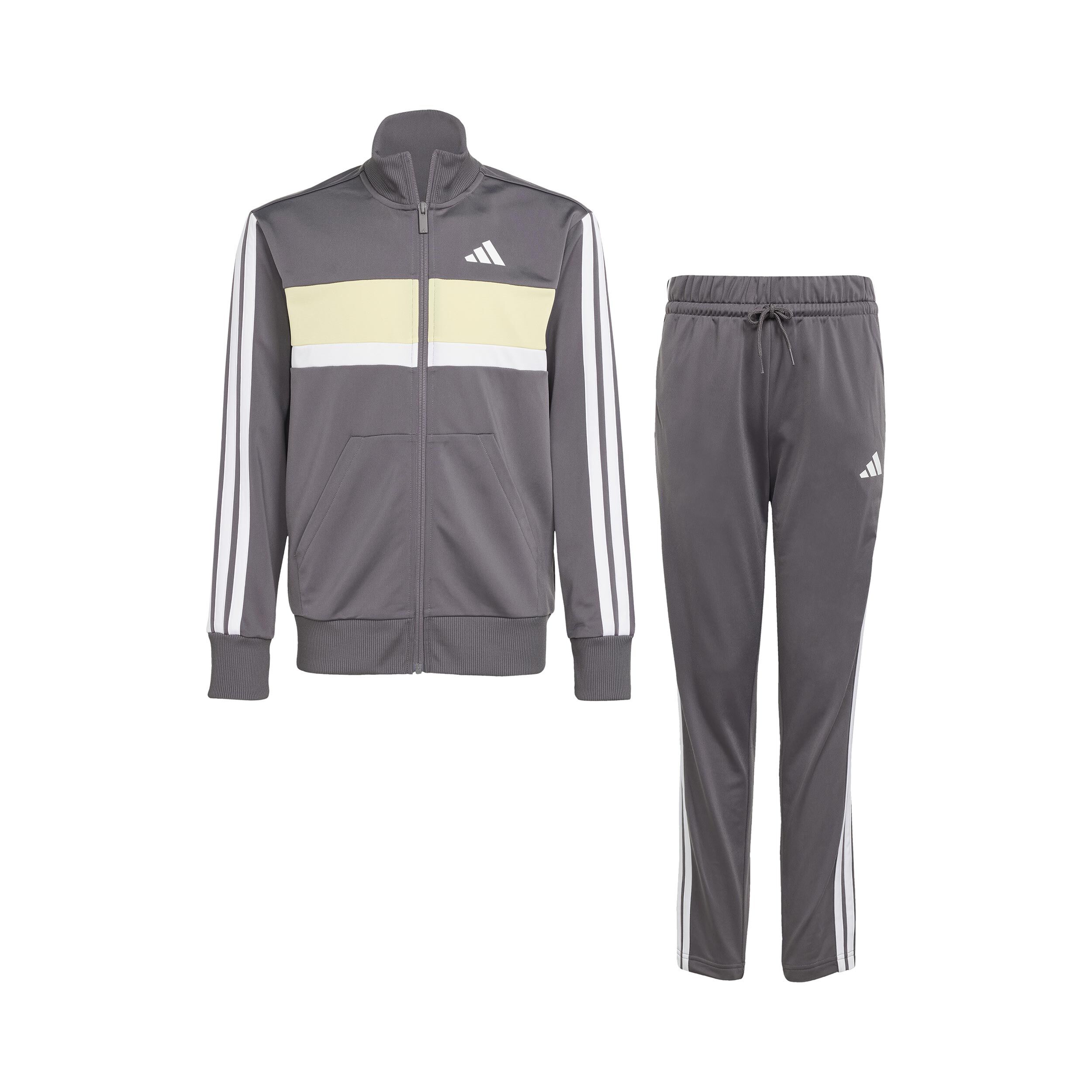 adidas 3Stripes Essentials Tiberio Survêtement Enfants - Gris Foncé, Multicouleur