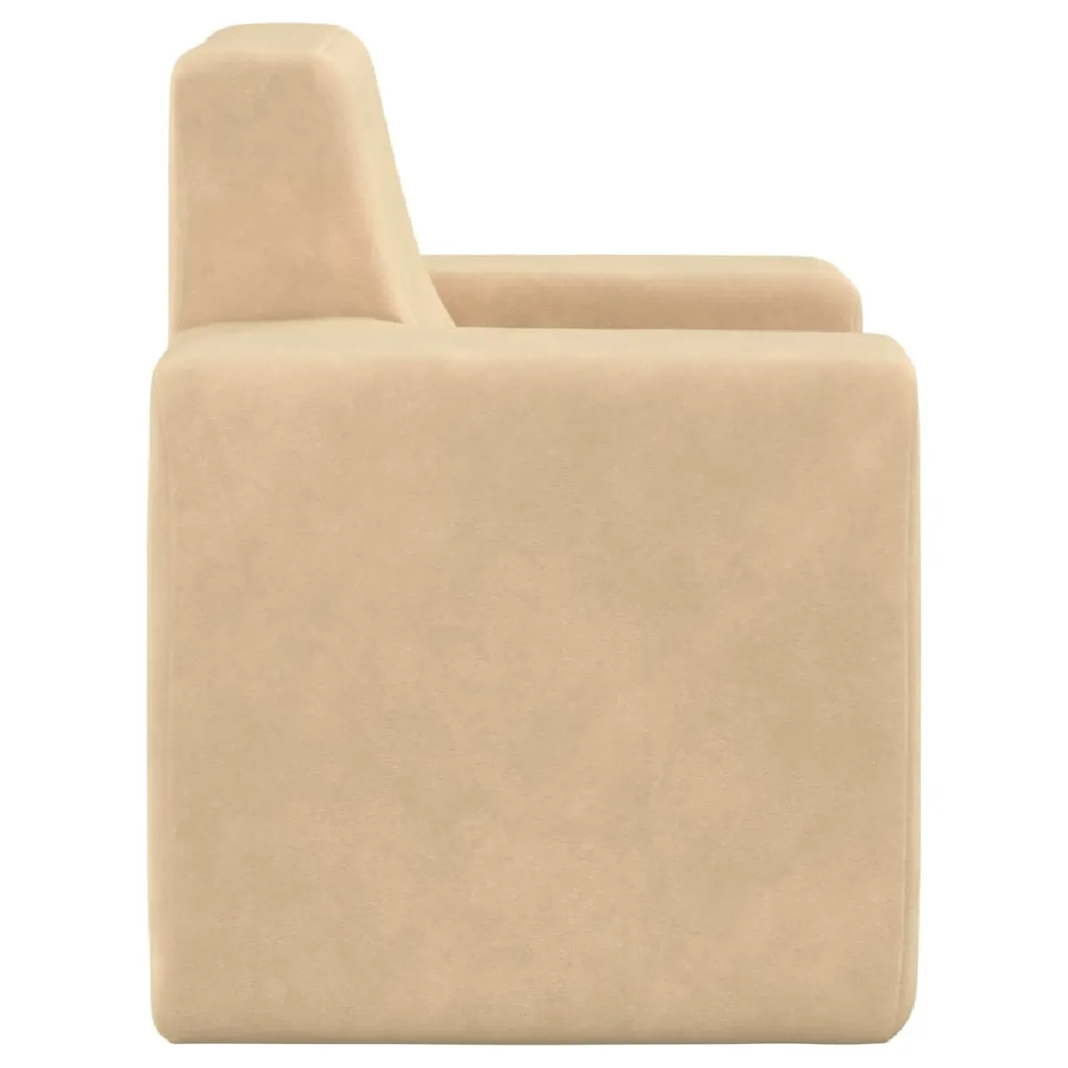 vidaXL Canapé enfants crème peluche