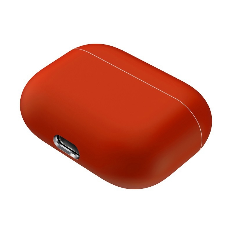 AirPods Pro Silikon Case Schutzhülle Ultra Thin Abdeckung - Rot (Matt)