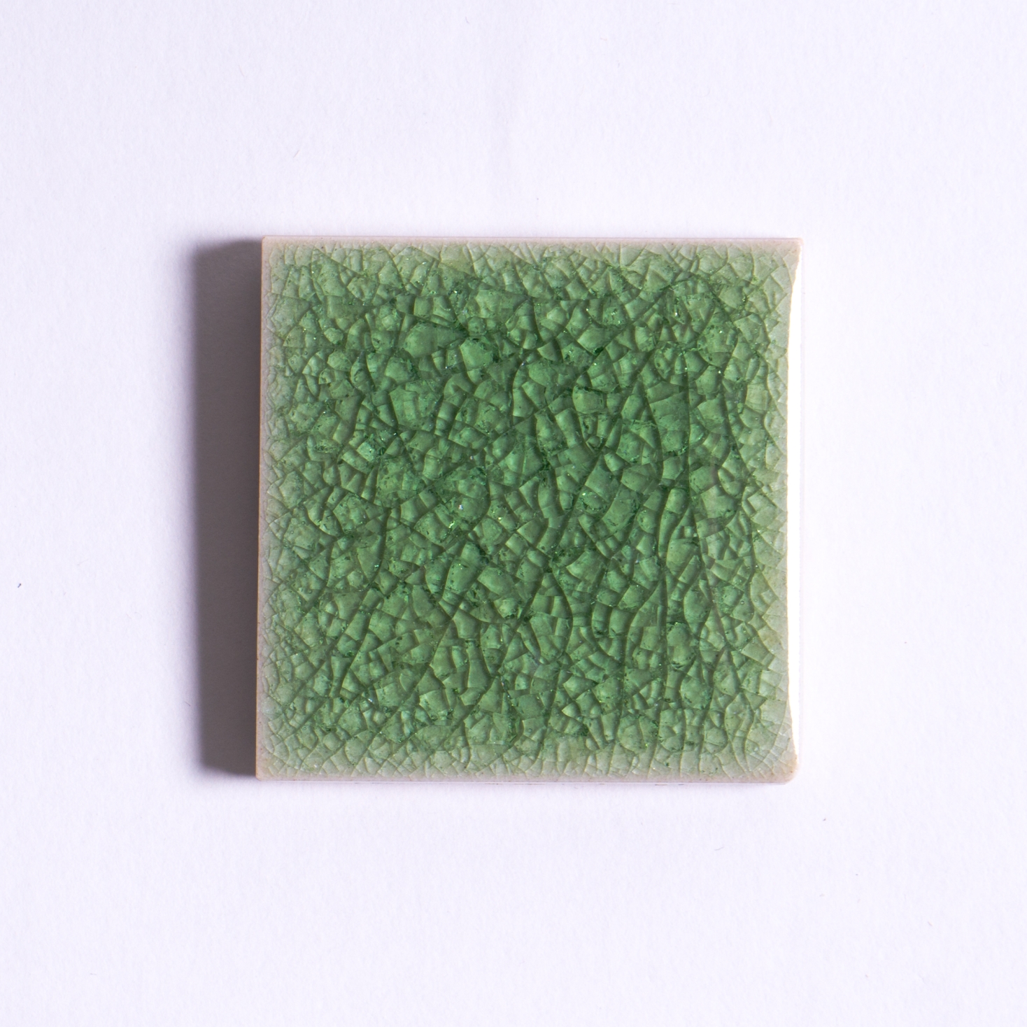 Fliese 'Craquele' pastellgrün, L 5 cm, B 5 cm von fischer's lagerhaus