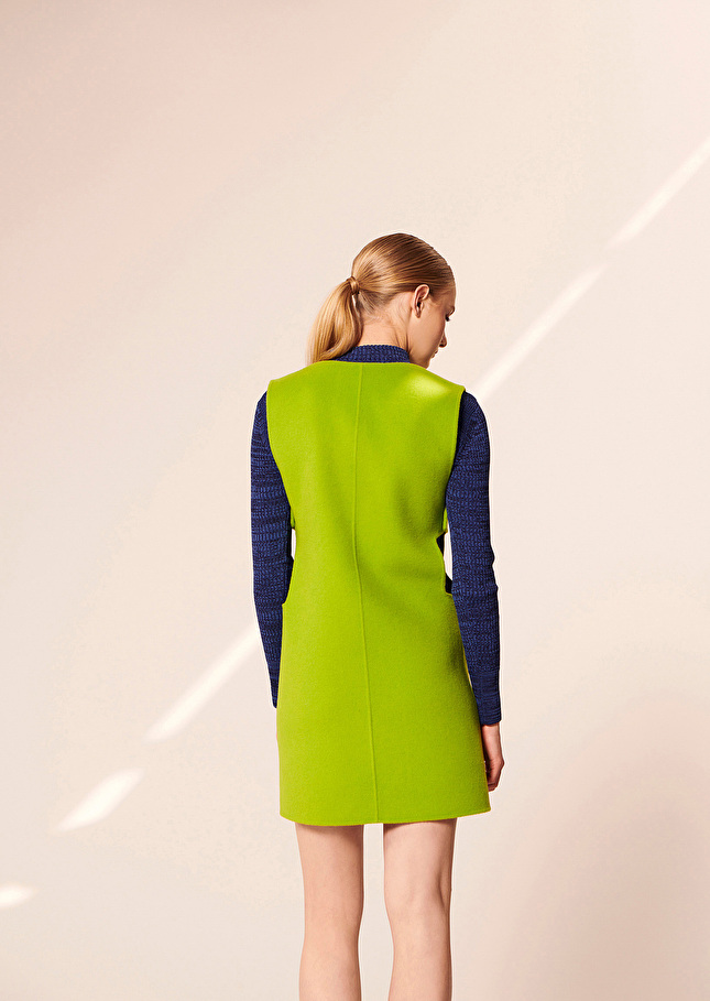 Robe Romaverte en laine double face
