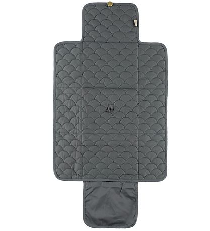 Cam Cam wickelunterlage - Quilted - 70x44 cm - Kohle