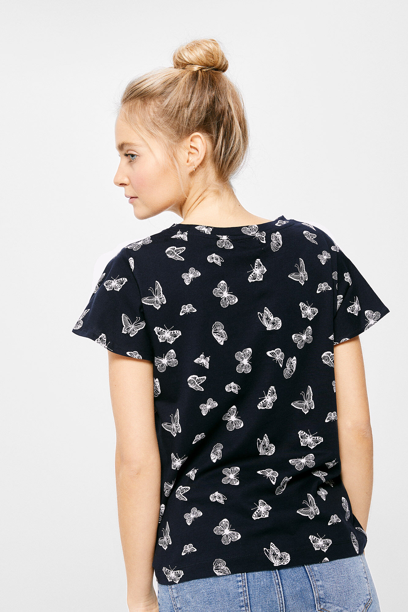 Camiseta Flight Sleeve Print - azul marinho