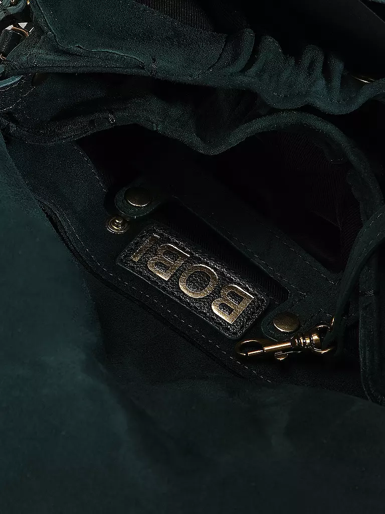 JEROME DREYFUSS Ledertasche - Umhängetasche BOBI S  petrol