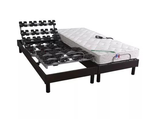Lot 2 Sommiers relaxation electrique ellipse Dimensions - 2x80 x 200 cm