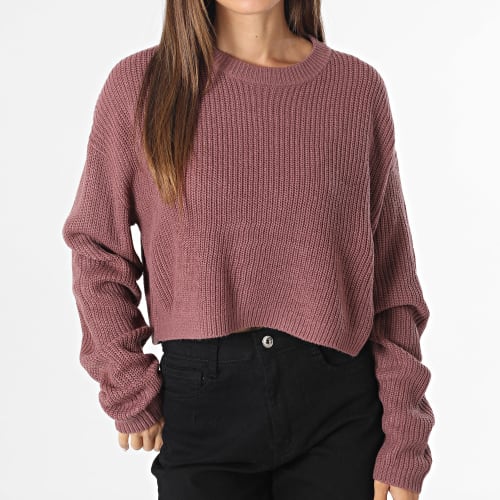 Pull Crop Femme Malavi Violet