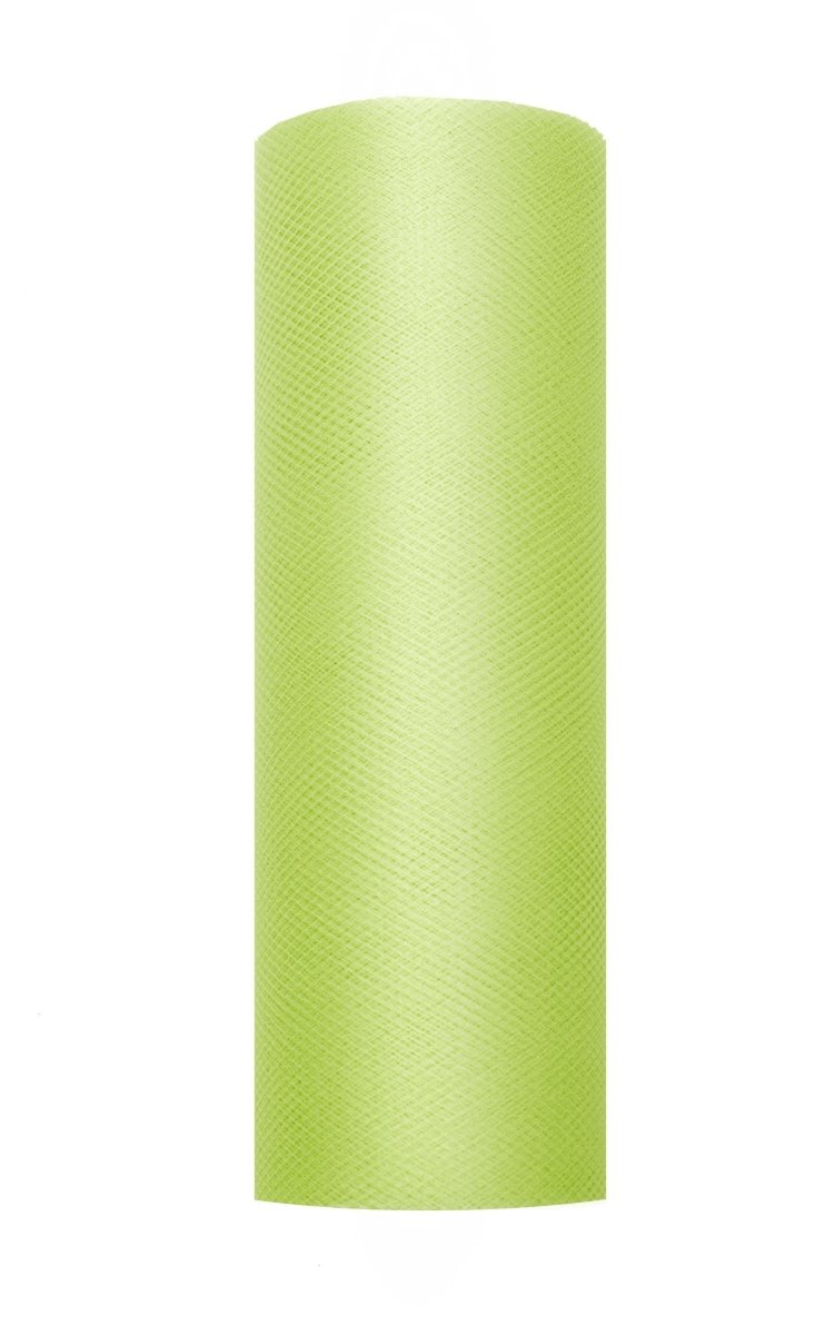 Lime Groene Tule Rol 15cm 9m