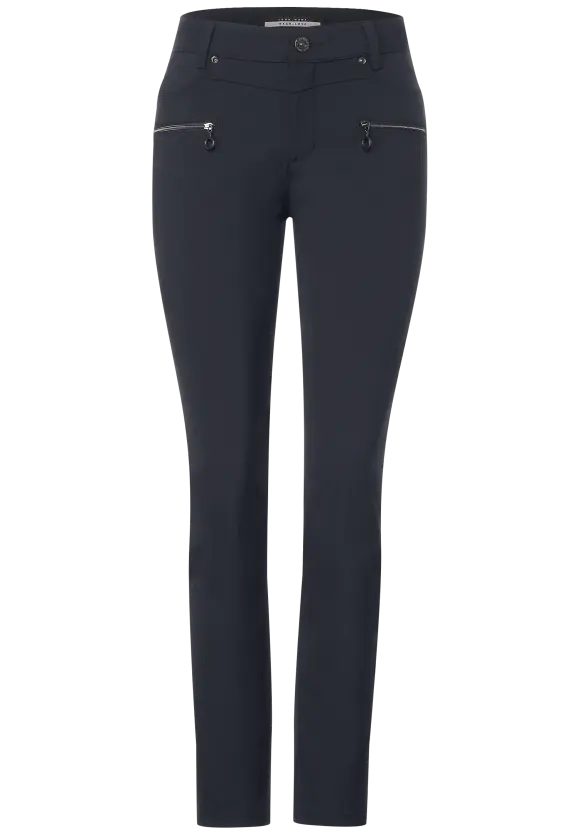 Slim Fit Technostretch Hose - deep blue