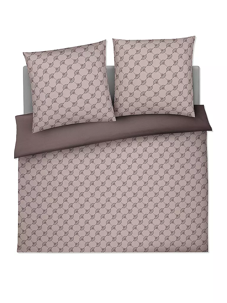 JOOP Satin Bettwäsche 70x90cm/200x200cm CORNFLOWER DOUBLE Grau grau