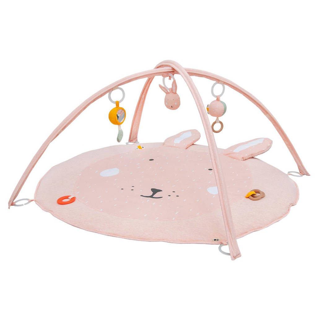 Mrs. Rabbit speelmat + babygym roze