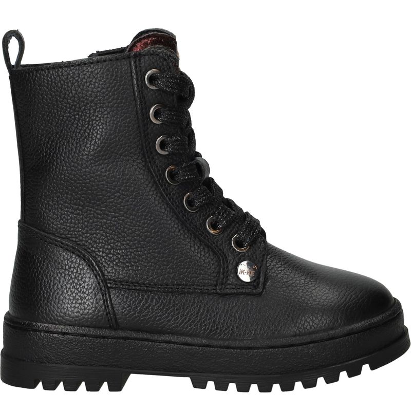 IK-KE Veterboots Zwart Meisjes