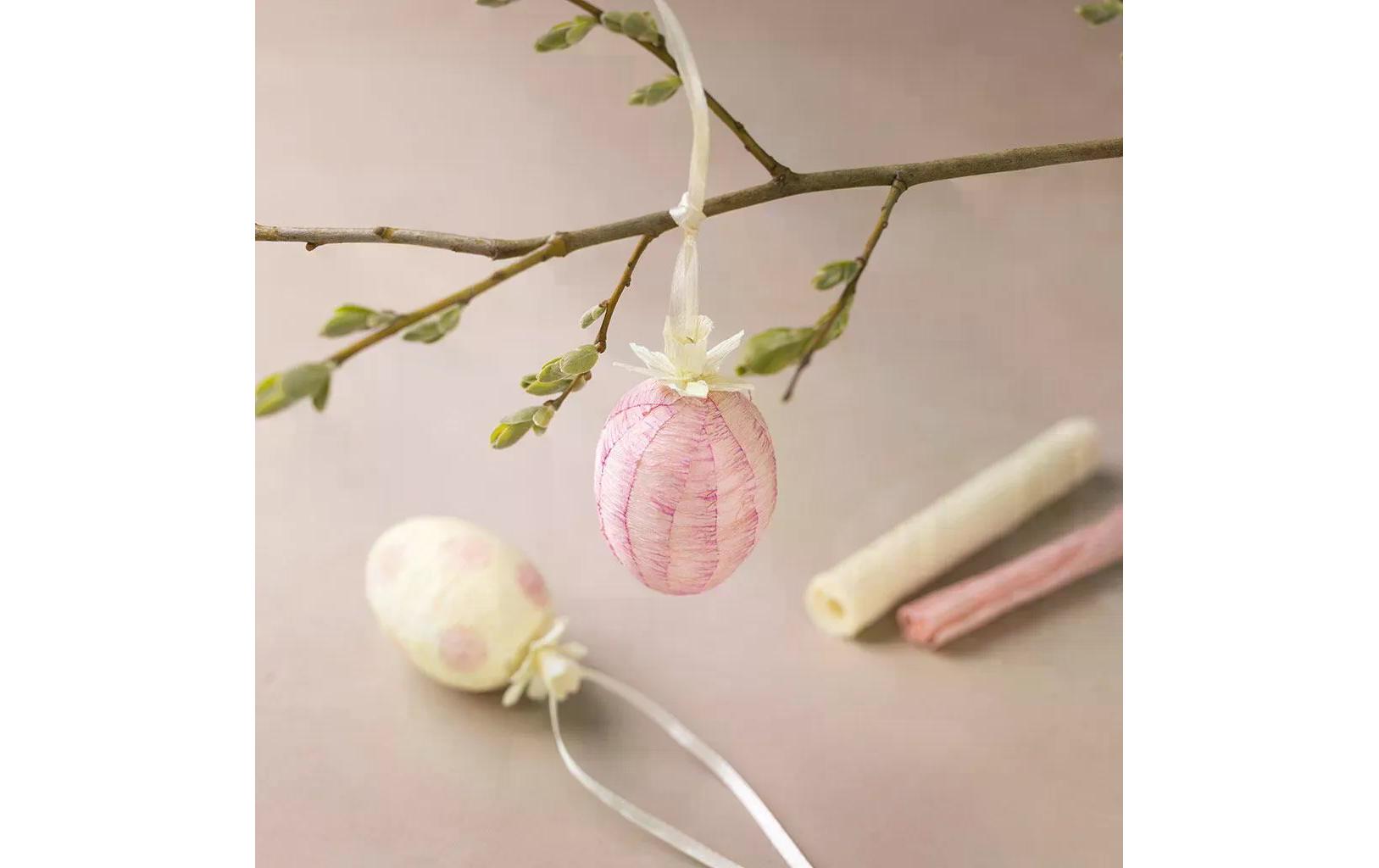 Bastelset Mini Krepppapier Eier 1 Stück, MehrfarbigMini Kreativ Set
