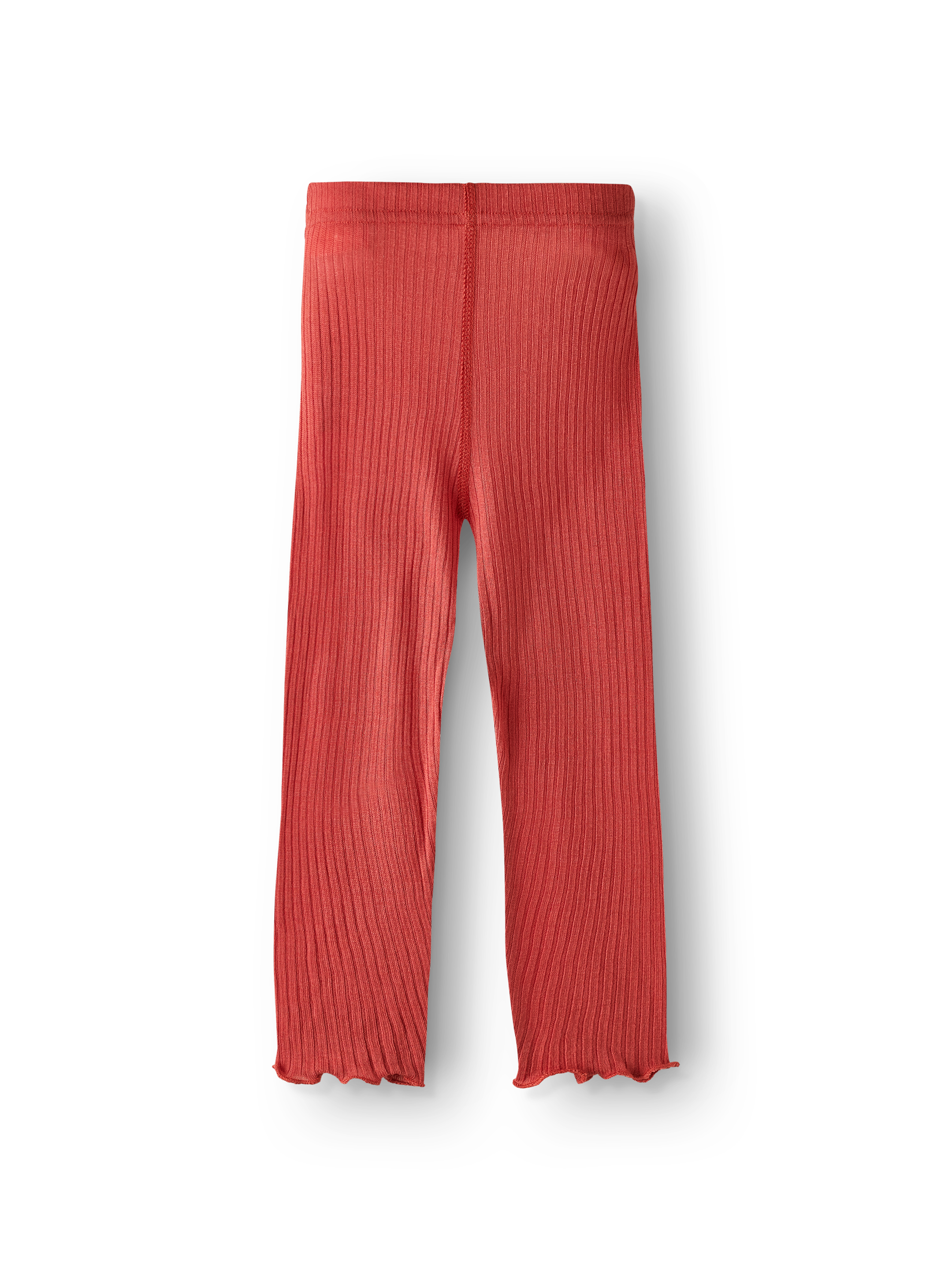 Legging met ruches van merinowol voor baby's