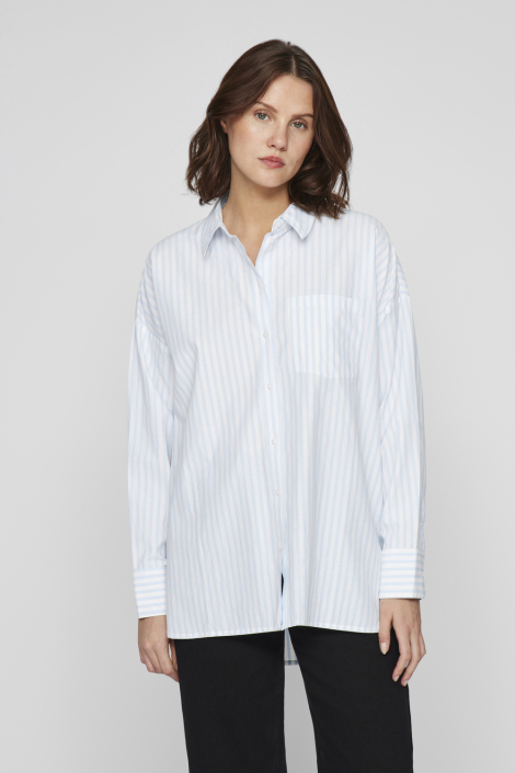 Vila blauwe dames blouse