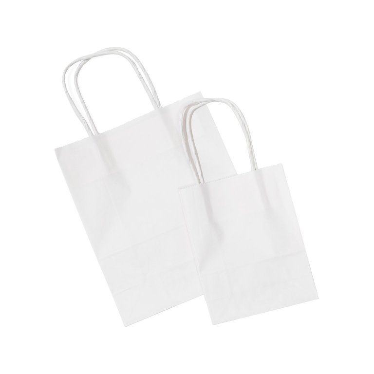 Folia Papiertüten mit gedrehtem Papiertragegriff