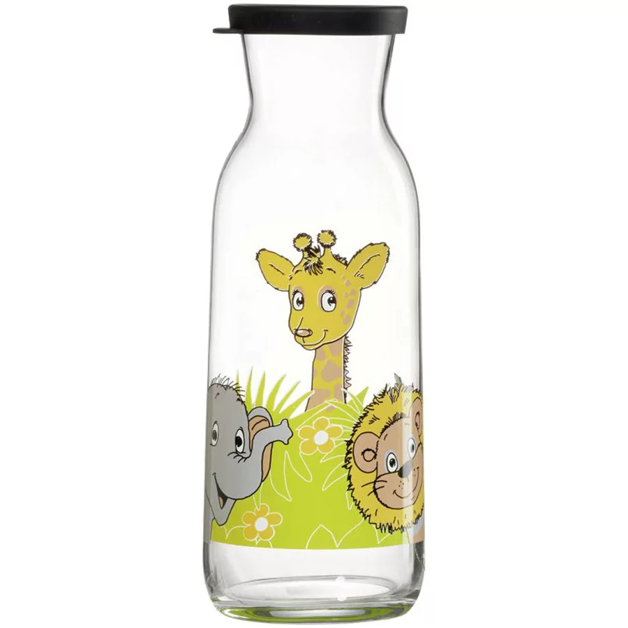Ritzenhoff & Breker GmbH & Co. KG Kinderkaraffe Dschungeltiere 1200 ml transparent