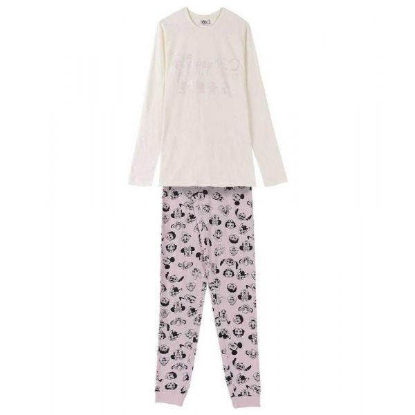 Cerda Group Disney 100 Long Sleeve Pyjama Branco,Rosa XL Mulher