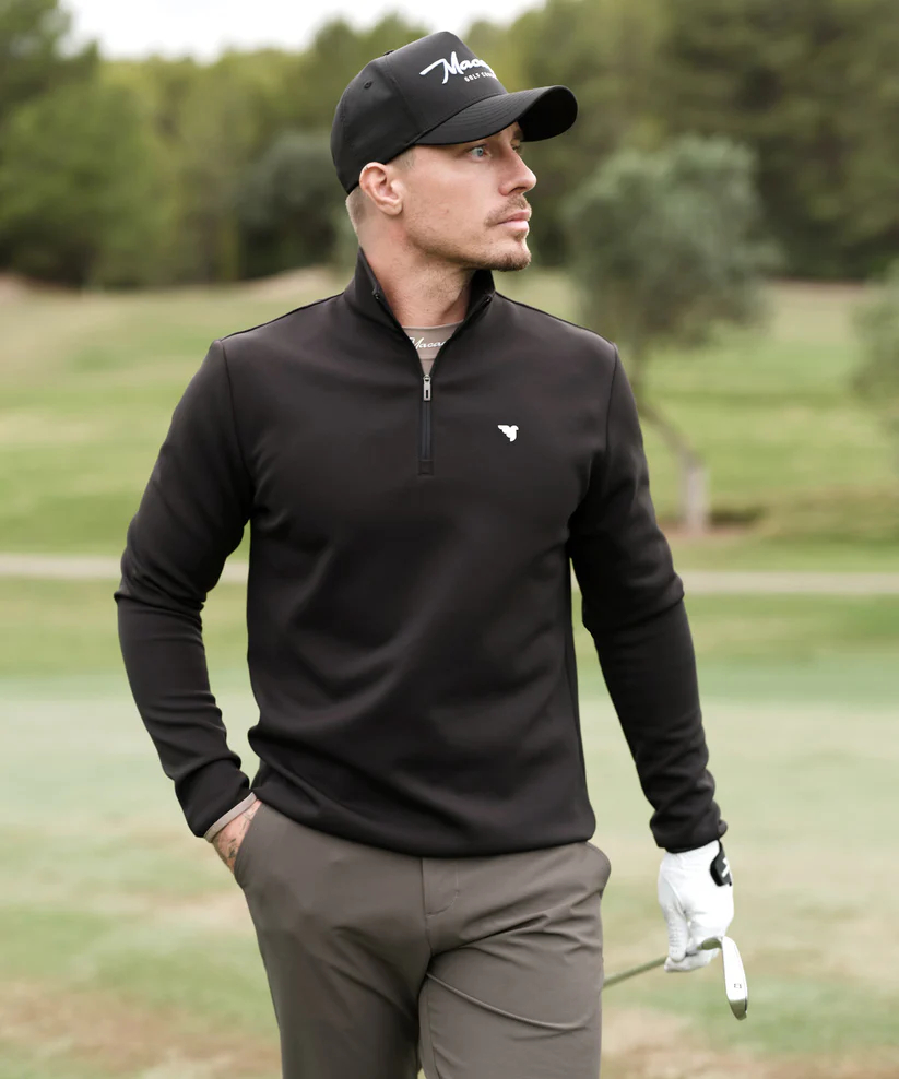 Macade Therma Quarter Zip Black