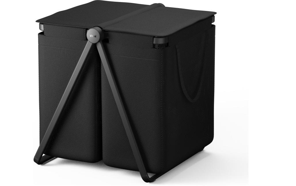 Wäschesammler Tomorrow 100 l, Schwarz<br>Schwarze Wäschebox