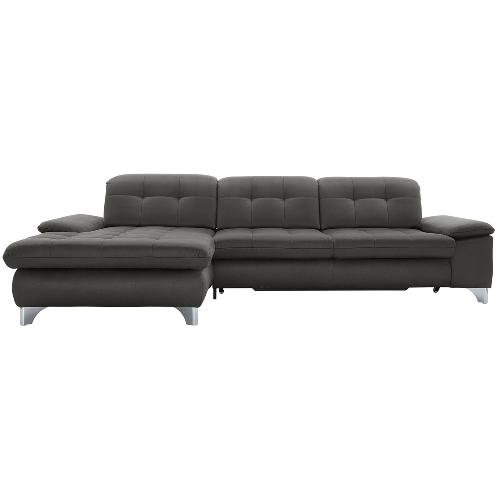 polsterpower Ecksofa - Holiday steel - Basismodell - Recamiere links