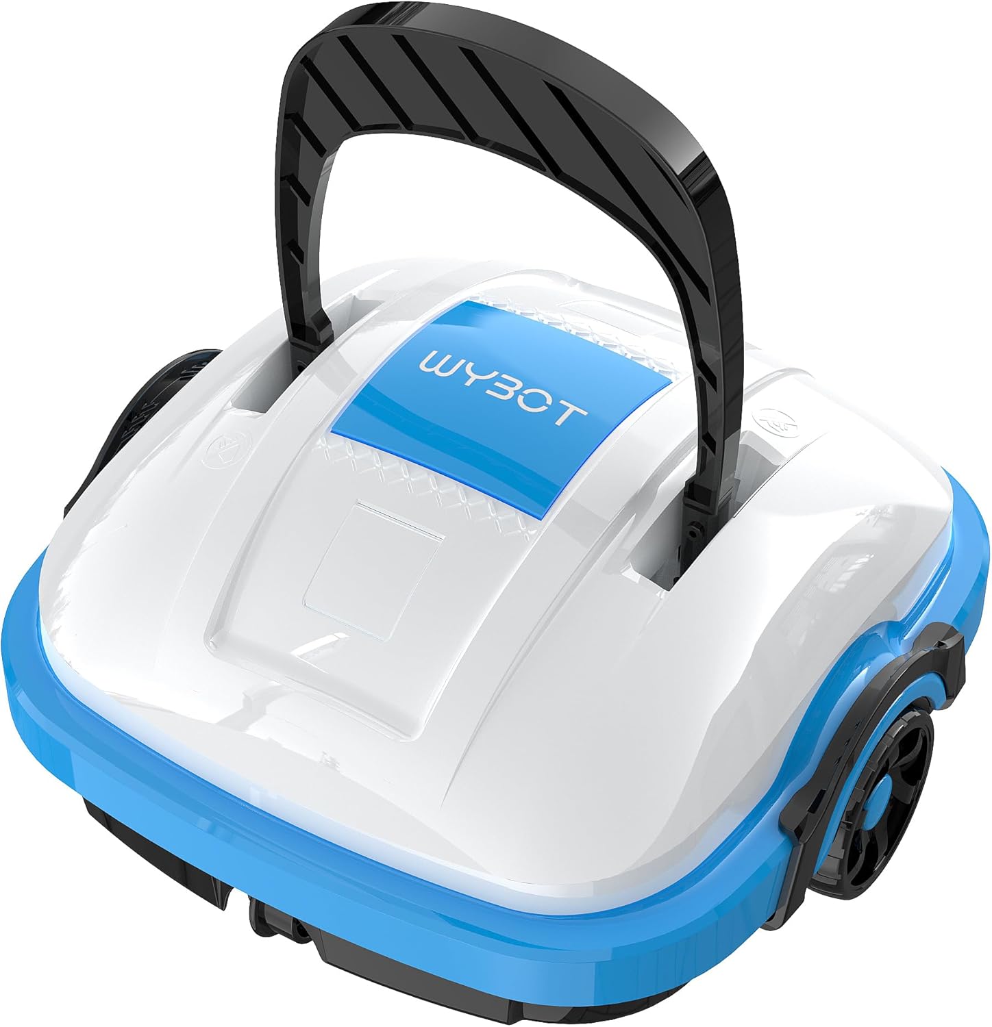 WYBOT Poolroboter Akku Kabellos Poolsauger Roboter mit Dual-Antriebsmotoren, Automatisches Parken Poolroboter Akku Robotersauger für Flachem Boden Aufstellpools bis 50 m² Saugroboter Weiß