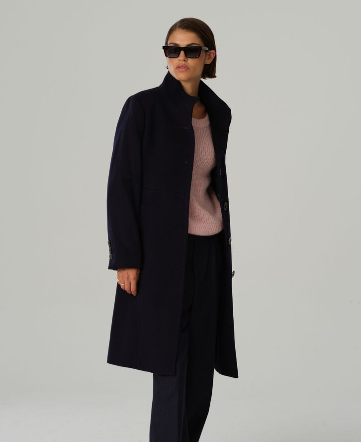 Sand Cashmere Coat W - New Parker Sort