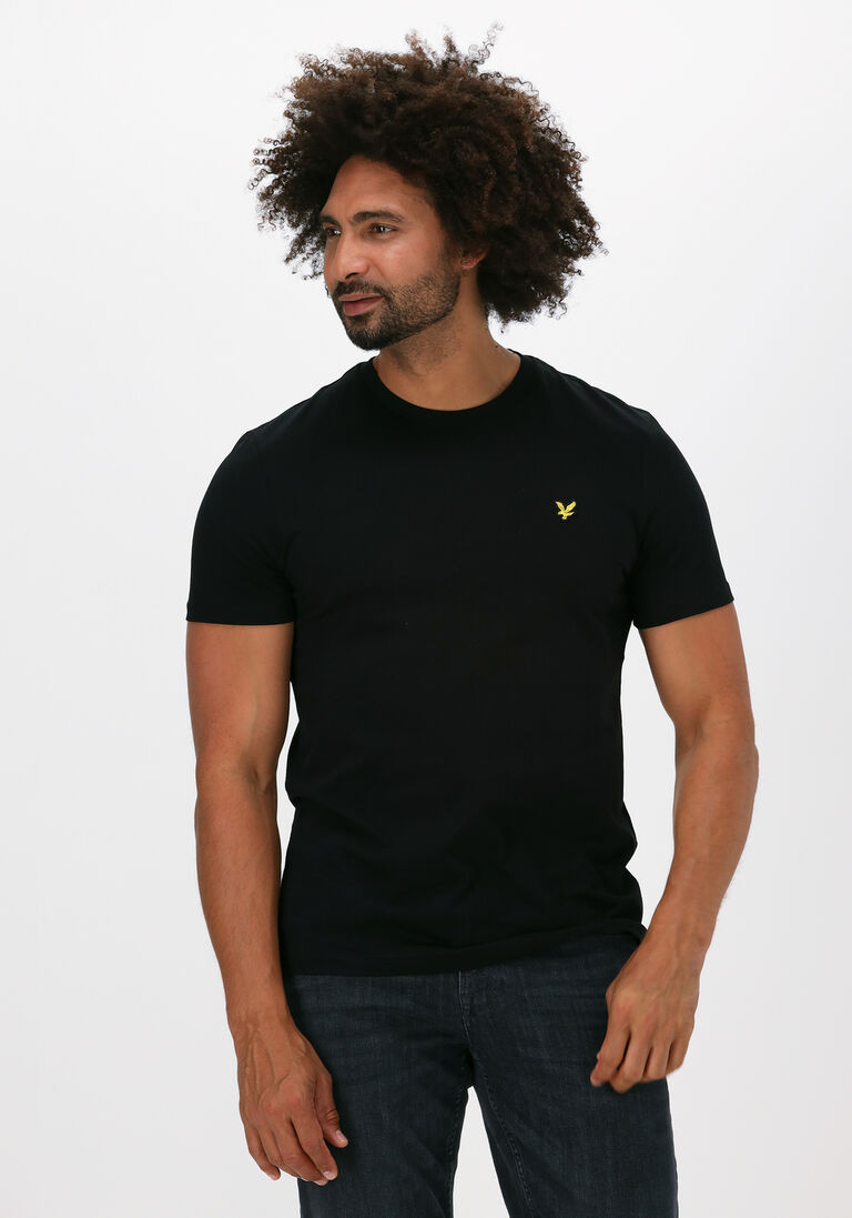LYLE & SCOTT zwarte lyle & scott t-shirt plain t-shirt