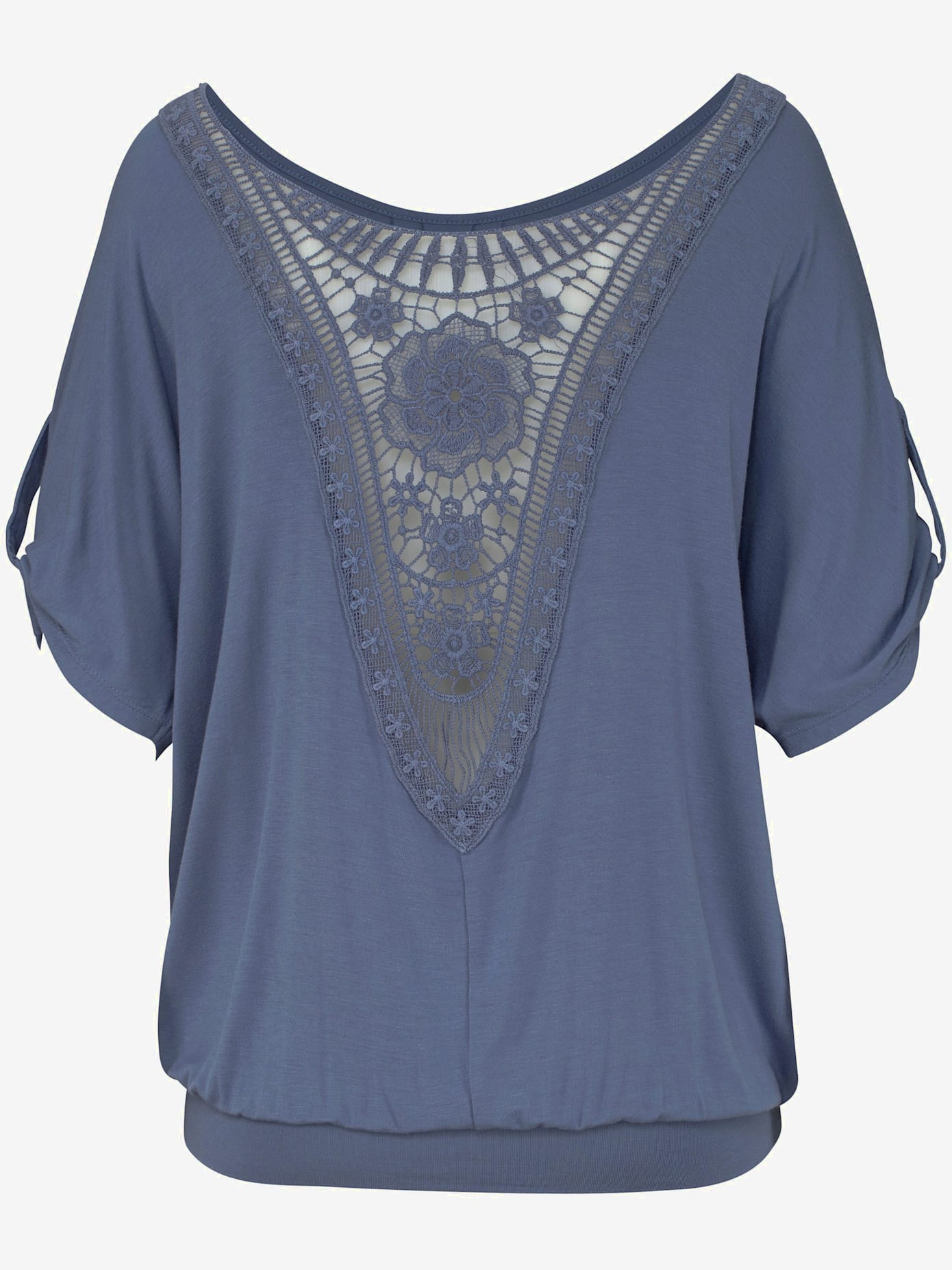T-shirt de plage joli détail crochet au dos