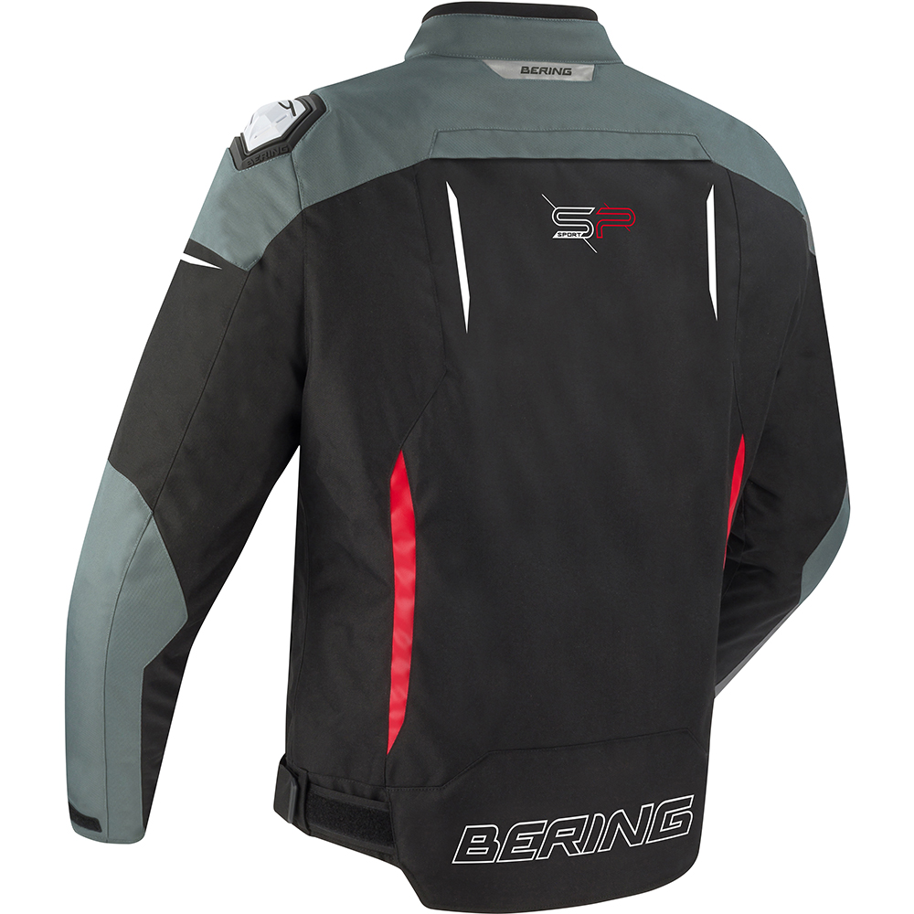 Bering - Blouson Gang Gris / Noir / Rouge