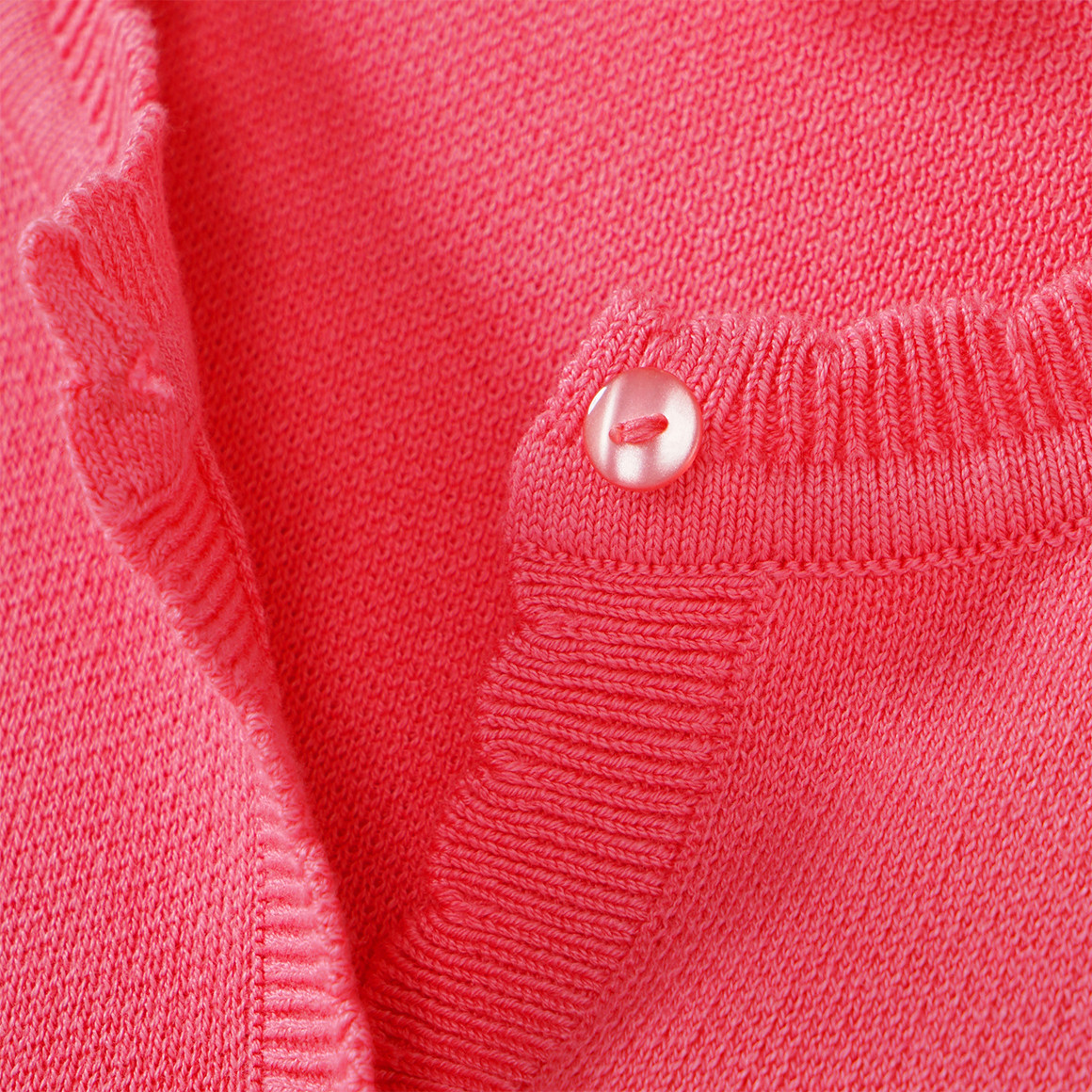 Topolino Mädchen Cardigan mit Knopfleiste koralle