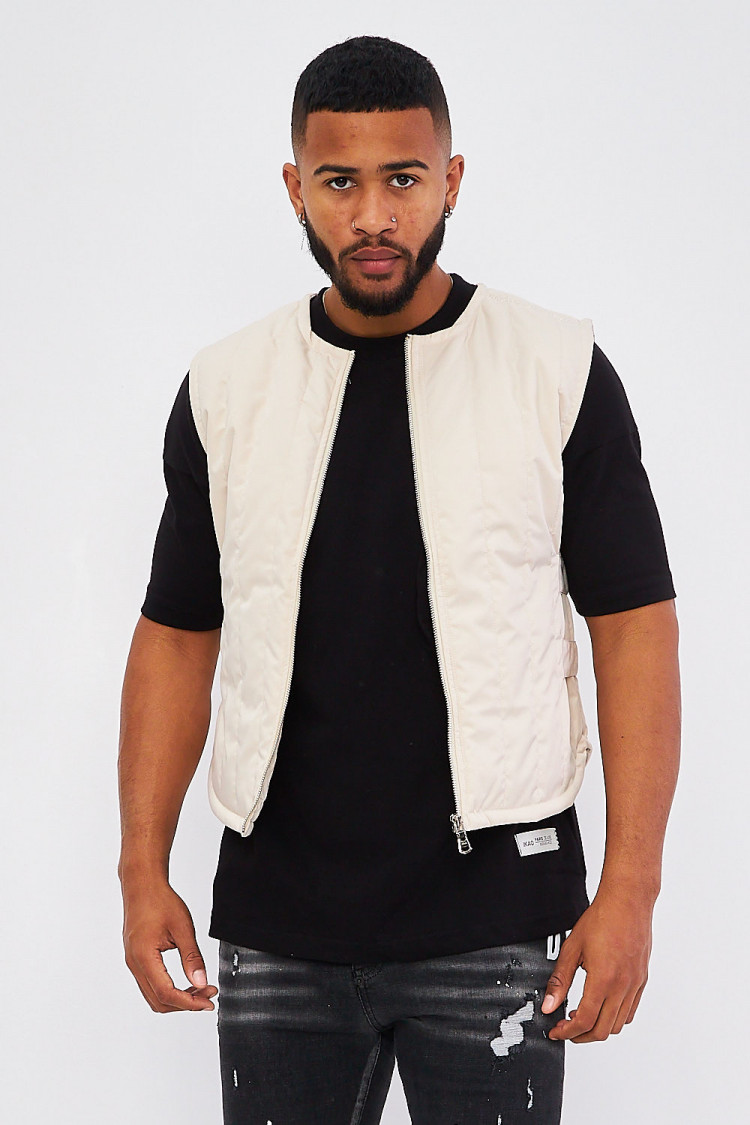 Gilet sans manches matelassé beige / Project X - 2130097