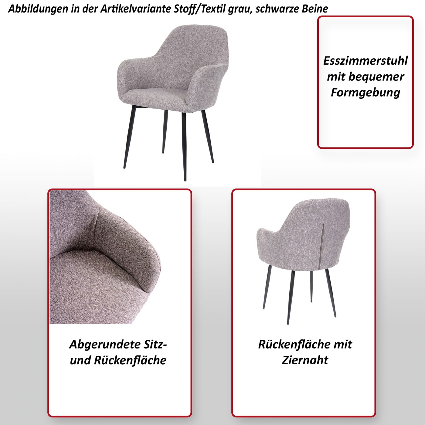 Esszimmerstuhl MCW-F18, Stuhl Küchenstuhl, Retro Design ~ Samt schwarz, goldene Beine