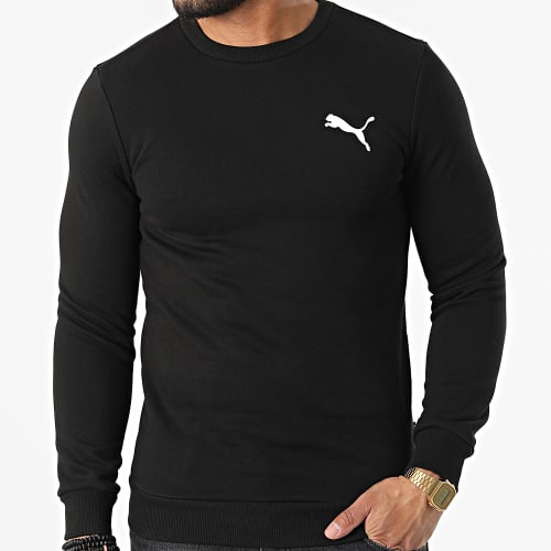 Sweat Crewneck Essential Small Logo Noir