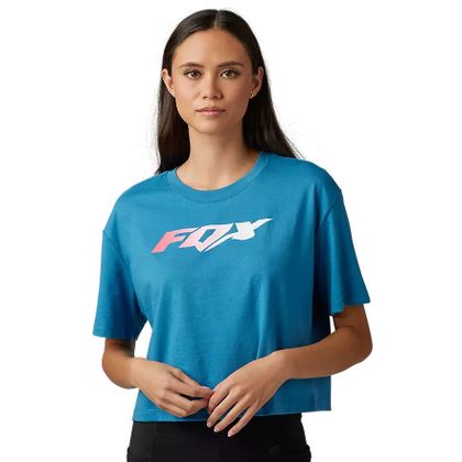 T-Shirt manches courtes Fox MORPHIC CROP TOP - Bleu