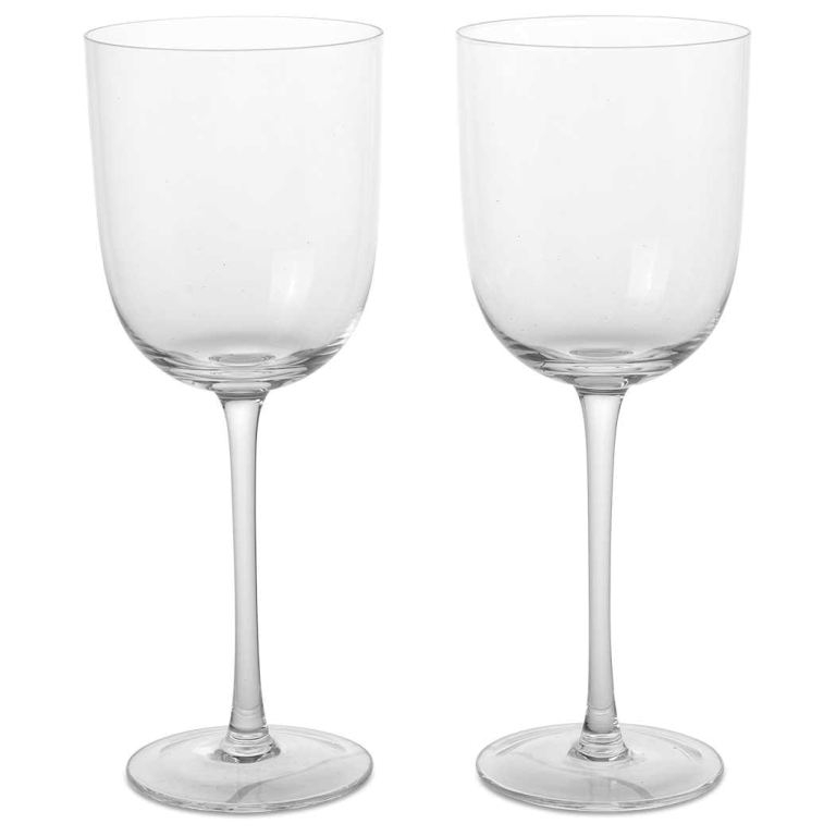 Ferm Living Host witte wijnglazen set van 2 Clear