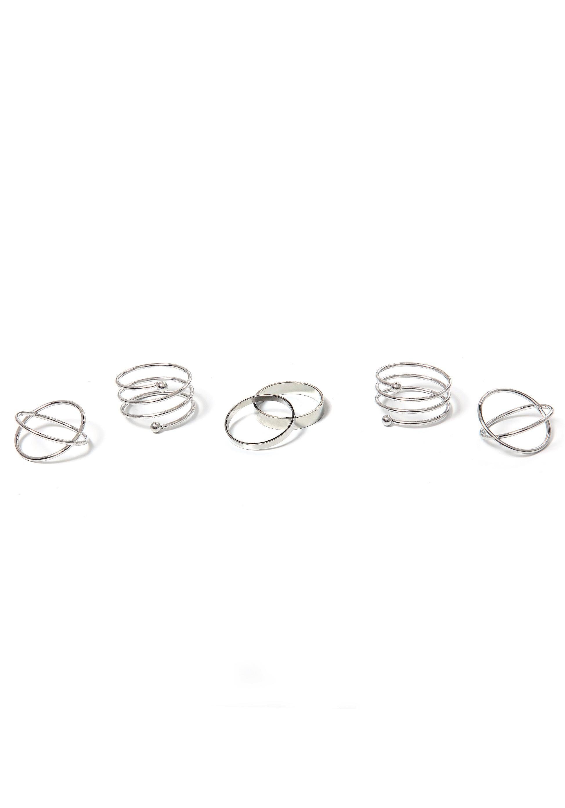 Firetti Ring-Set »im teilweise mehrreihigen Design«