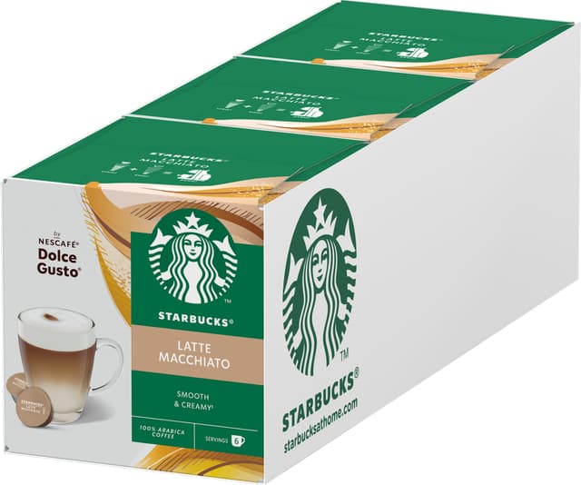 Starbucks Latte Macchiato kapsler fra Nescafé Dolce Gusto (12 stk.)