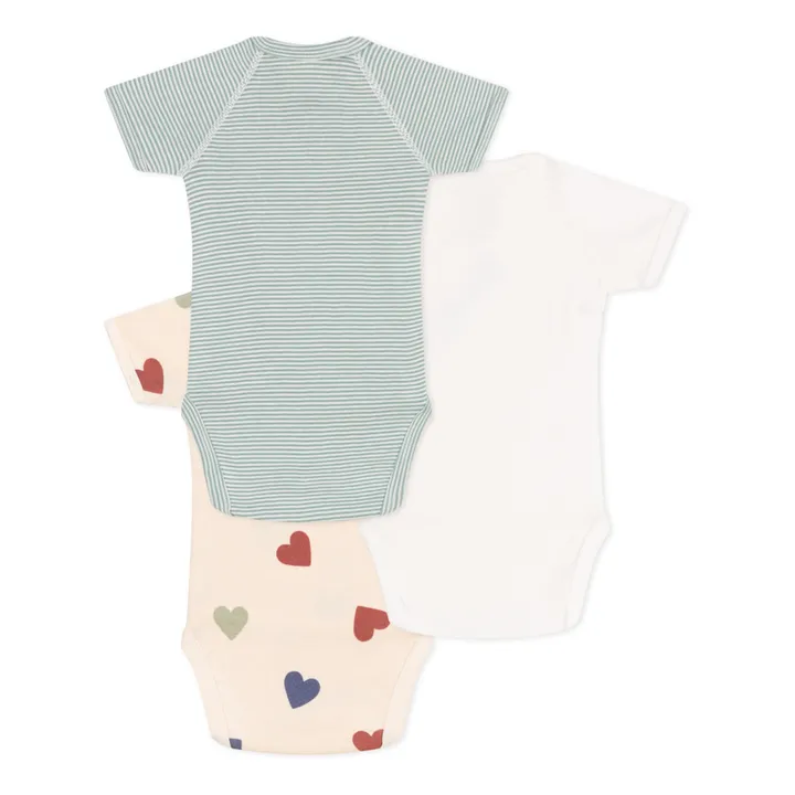 Petit Bateau Lot 3 Bodies Rayés | Vanille