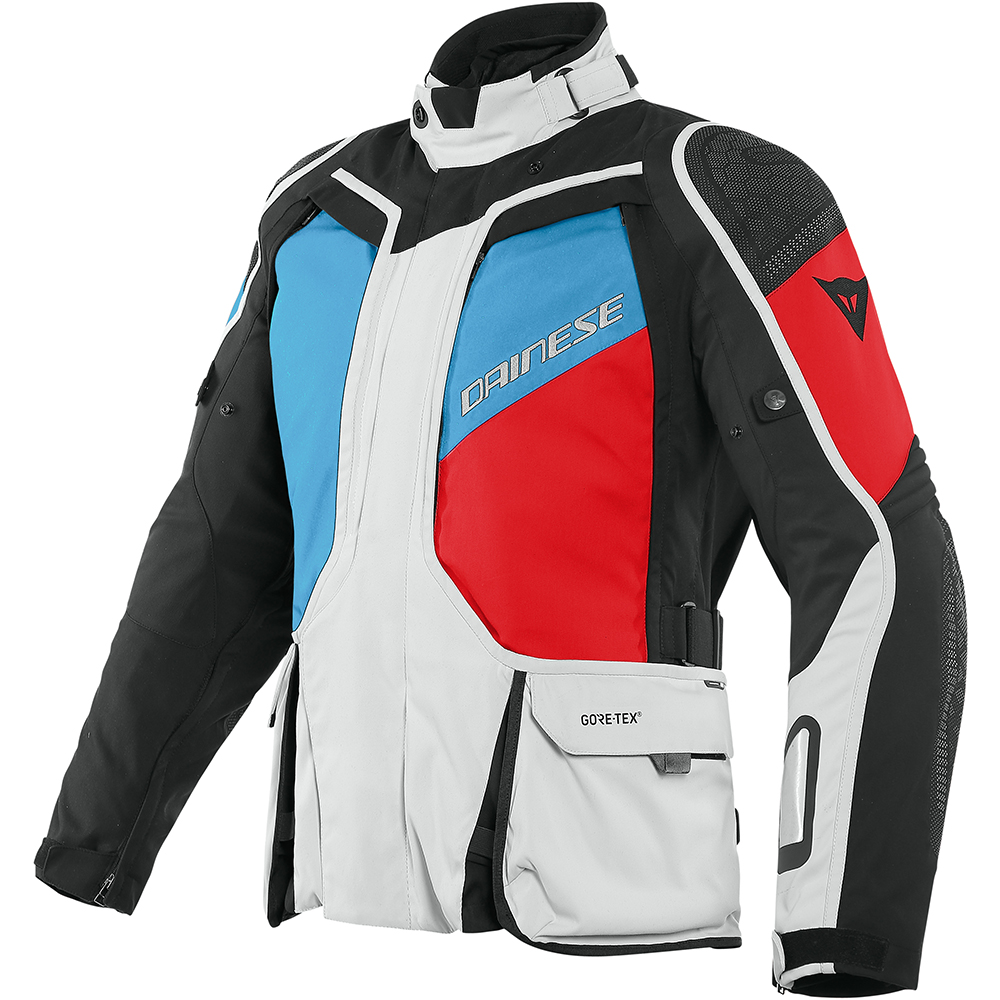 Dainese - Veste D-Explorer 2 Gore-Tex® Gris / Bleu / Rouge / Noir