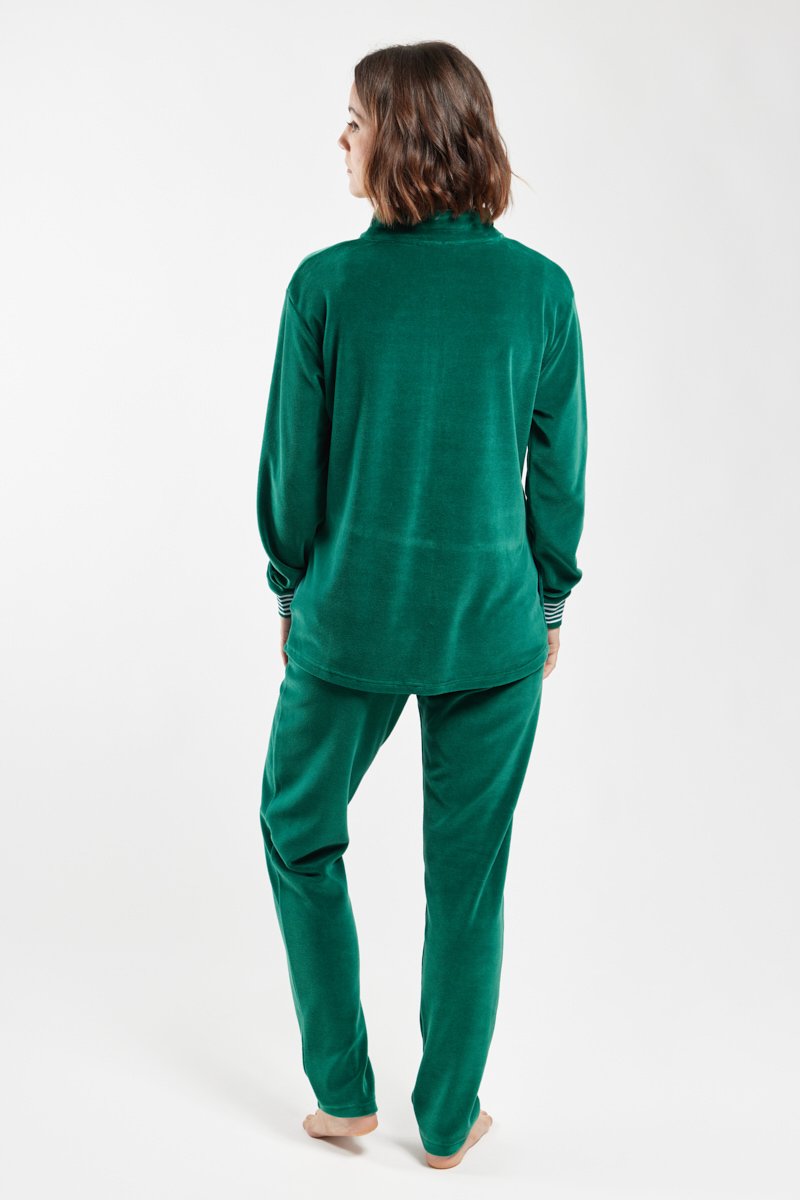Veste zippée homewear - velours